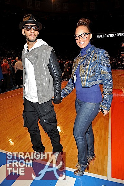 Love & Basketball: Alicia Keys & Swizz Beatz Spotted 