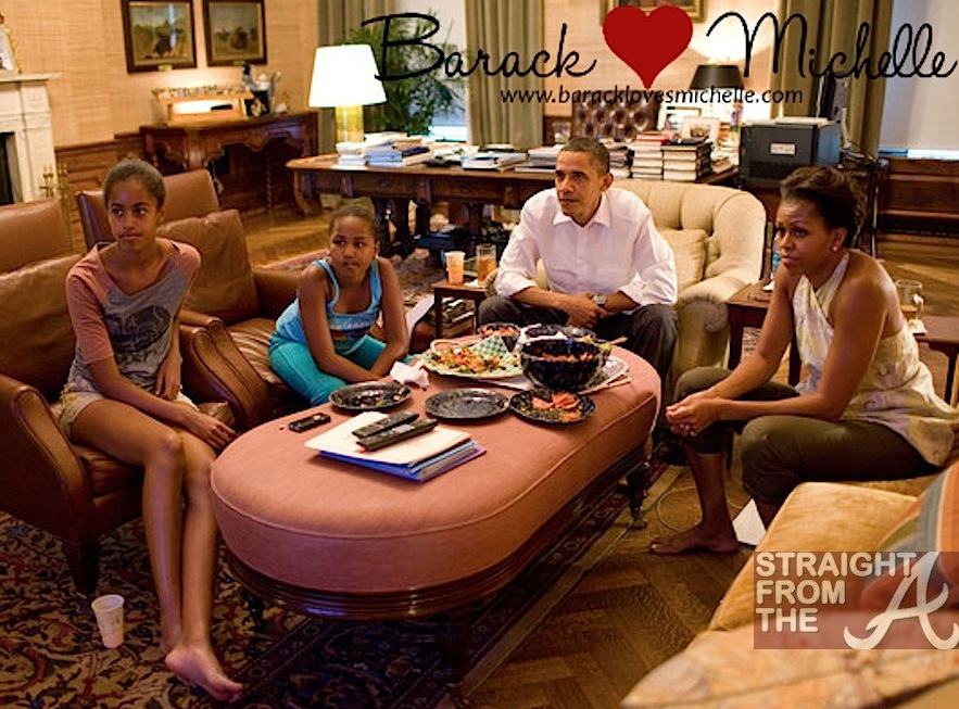 obama-family-in-the-white-house-residence