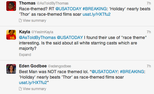 USA Today Race Themed Backlash 2