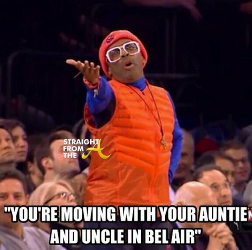Spike Lee’s Sideline Pose Sparks MamaSpike Jokes… [PHOTOS]