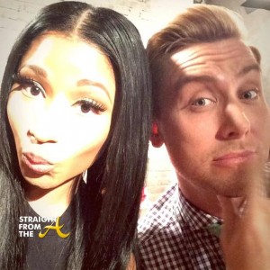Nicki Minaj Lance Bass StraightFromTheA Nicki Minaj Lance Bass StraightFromTheA