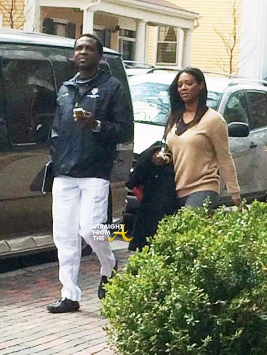 Tonye-Cole-and-Kenya-Moore-spotted-visiting-Harvard-University. Tonye-Cole-and-Kenya-Moore-spotted-visiting-Harvard-University.