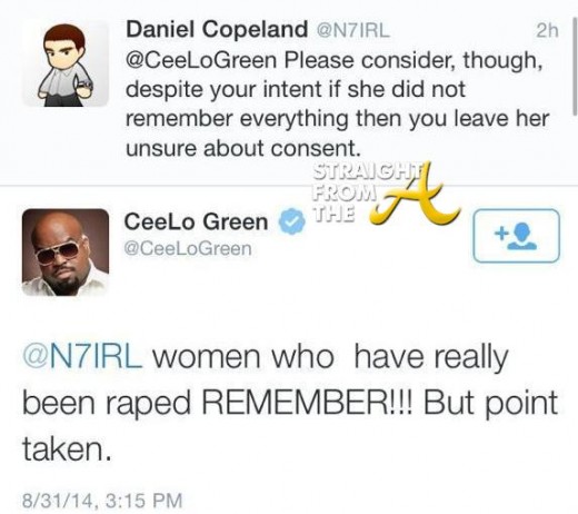 Ceelo Rape Tweet Ceelo Rape Tweet