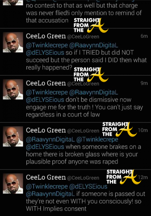 Ceelo Rape Tweets Ceelo Rape Tweets