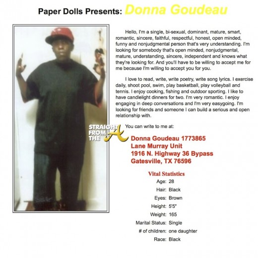 Inmate Donna Goudeau Seeks Pen Pals